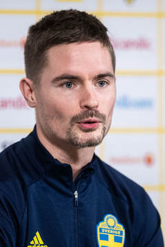 Mikael Lustig of the Swedish national football team
