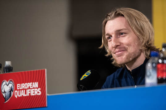 Emil Forsberg of the Swedish national football team