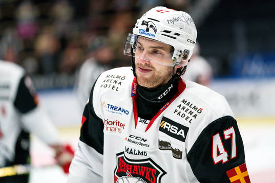 Malmö Redhawks Adam Johnson deppar
