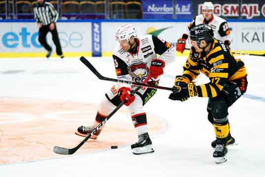 Malmö Redhawks Johan Olofsson och Skellefteås Pär