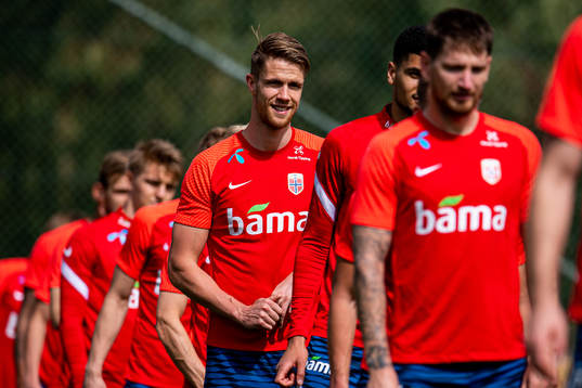 Kristoffer Ajer of the Norwegian national football team