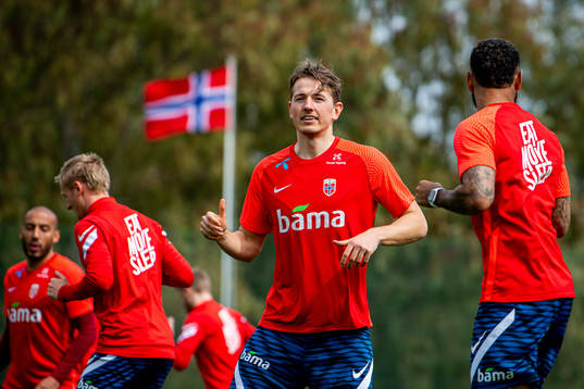 Sander Berge of the Norwegian national football team