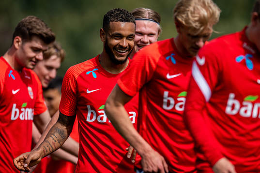 Joshua King, Erling Braut Haaland and players of the