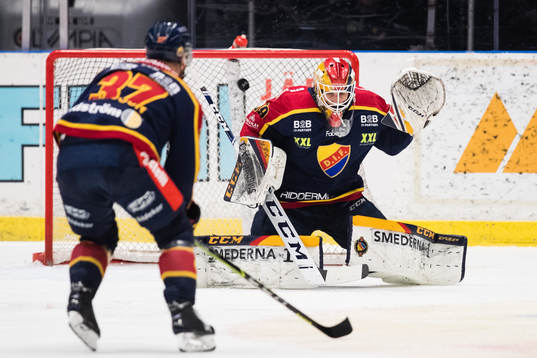 Djurgårdens målvakt Mantas Armalis släpper in 0-1