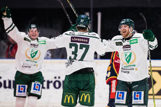 Färjestads Pontus Widerström jublar