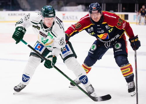 Färjestads Niclas Lundgren och Djurgårdens Rhett Rakhshani