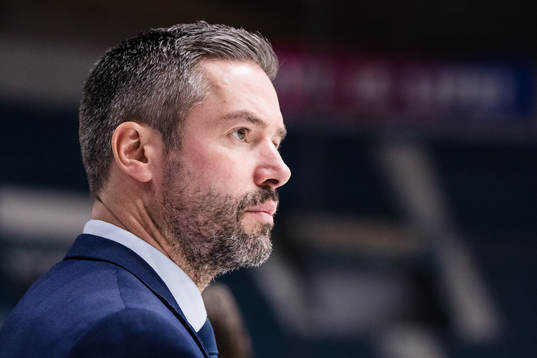 Djurgårdens assisterande tränare Jörgen Bemström innan