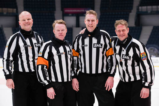 Domarna Ludvig Lundgren, Pehr Claesson, Morgan Johansson