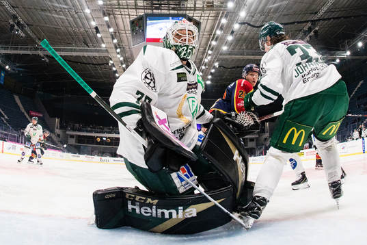 Färjestads målvakt Arvid Holm