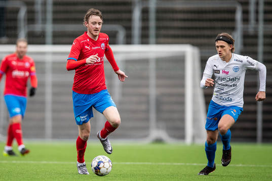 Helsingborgs Rasmus Jönsson och Värnamos Charlie Vindehall