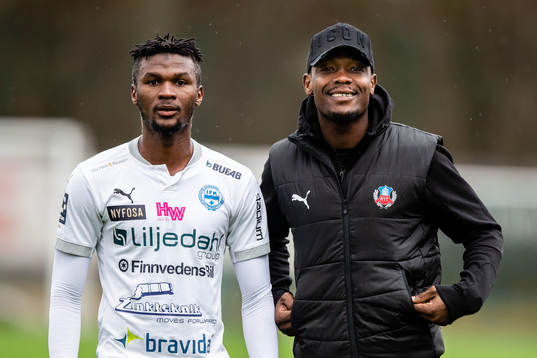Värnamos Suffian Kalokoh och Helsingborgs Alhaji Gero