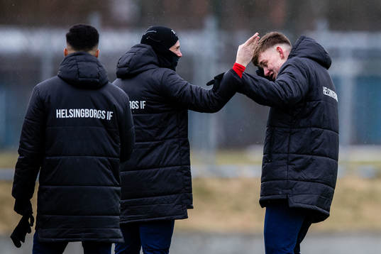 Helsingborgs Emil Hellman och Lucas Larsen