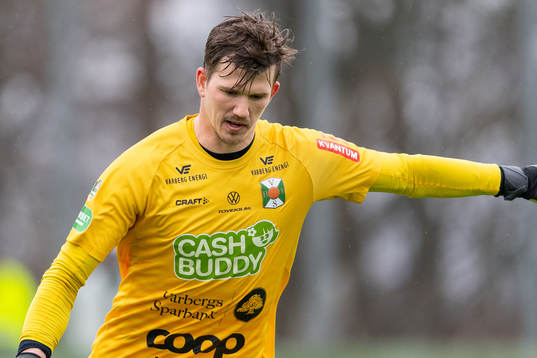 Varbergs målvakt August Strömberg