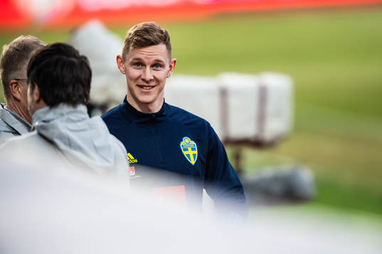 Emil Krafth of the Swedish national football team