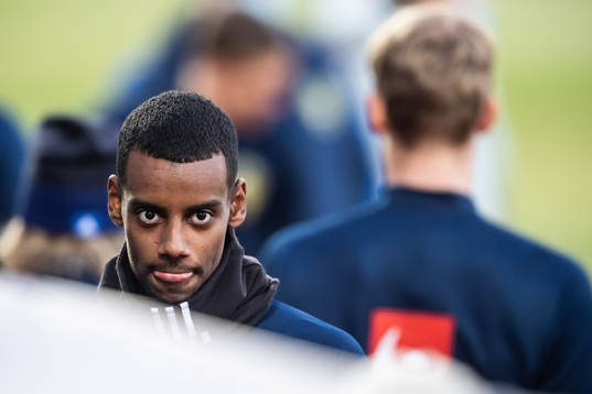 Alexander Isak of the Swedish national football team