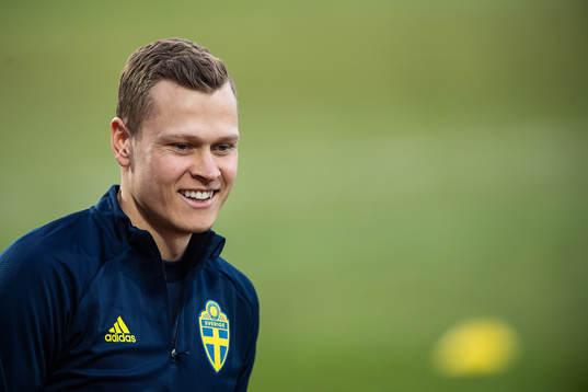 Viktor Claesson of the Swedish national football team