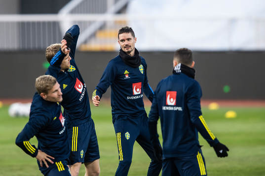 Mikael Lustig of the Swedish national football team