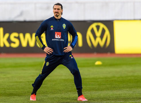 Zlatan Ibrahimovic of the Swedish national football team
