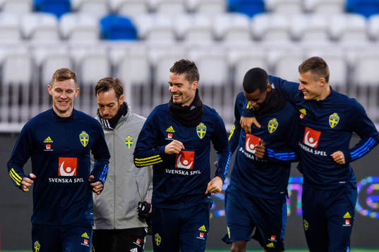 Emil Krafth, Mikael Lustig, Alexander Isak and Mattias
