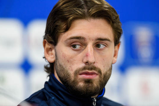 Arber Zeneli of the Kosovo national football team