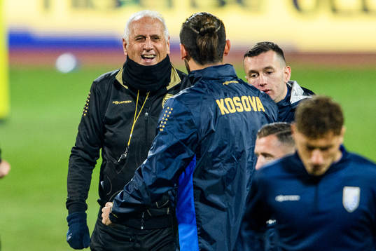 Bernard Challandes, head coach of the Kosovo national
