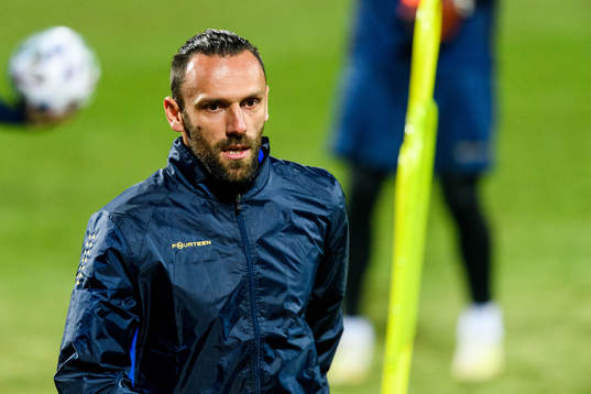 Vedat Muriqi of the Kosovo national football team