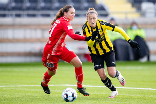 Linköpings Emma Lennartsson och Häckens Filippa Angeldahl