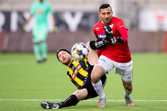 Häckens Rasmus Lindgren och Degerfors Sargon Abraham