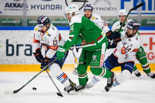 Växjös Jack Drury och Emil Pettersson mot Rögles Mattias