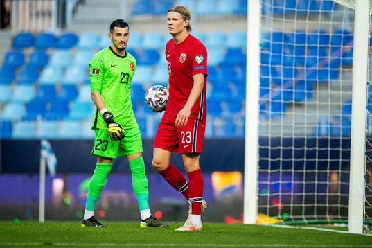 Erling Braut Haaland of Norway looks dejected