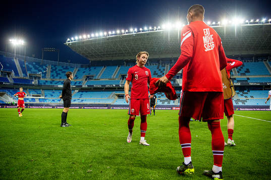 Patrick Berg of Norway looks dejected