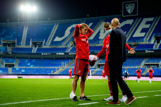 Martin Ødegaard, Alexander Sørloth and Ståle Solbakken,