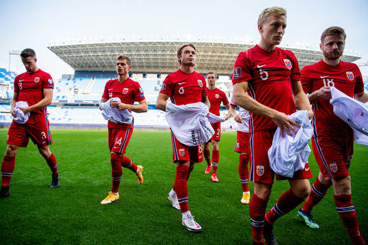 Julian Ryerson, Patrick Berg and Birger Meling of Norway