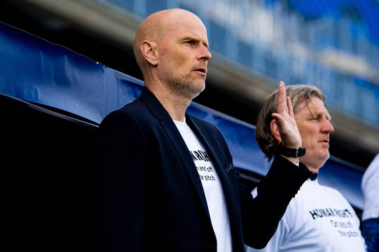 Ståle Solbakken, head coach of Norway, and Kent Bergersen,