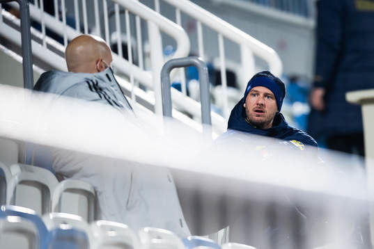Andreas Granqvist of Sweden in the stands