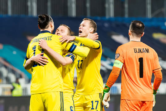 Zlatan Ibrahimovic, Ludwig Augustinsson and Viktor Claesson