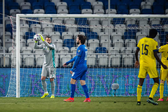 goalkeeper Kristoffer Nordfeldt of Sweden