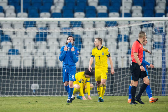 Hekuran Kryeziu  of Kosovo looks dejected