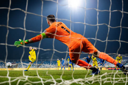 Sebastian Larsson of Sweden scores 0-3