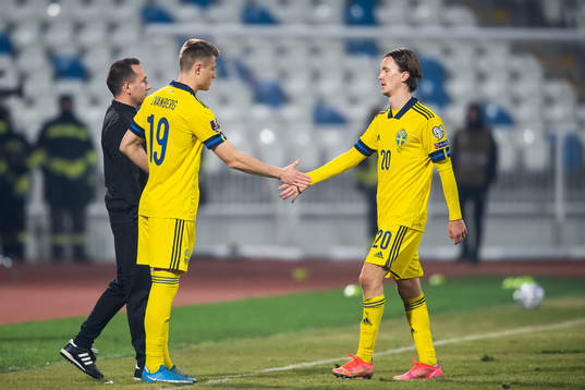 Mattias Svanberg and Kristoffer Olsson of Sweden