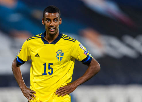 Alexander Isak of Sweden