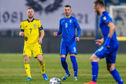 Sebastian Larsson of Sweden and Bersant Celina of Kosovo