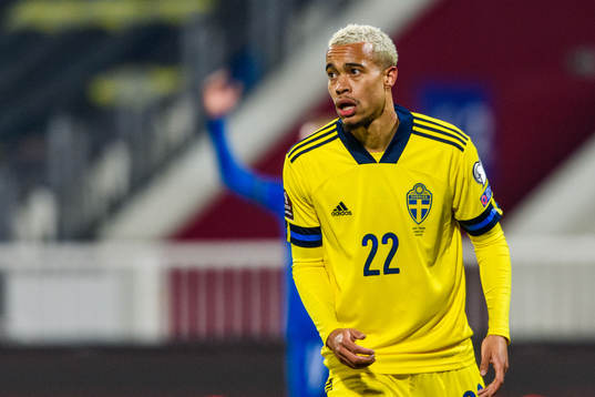 Robin Quaison of Sweden