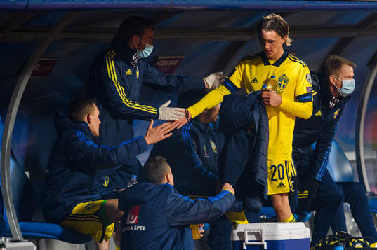 Kristoffer Olsson of Sweden is substituted