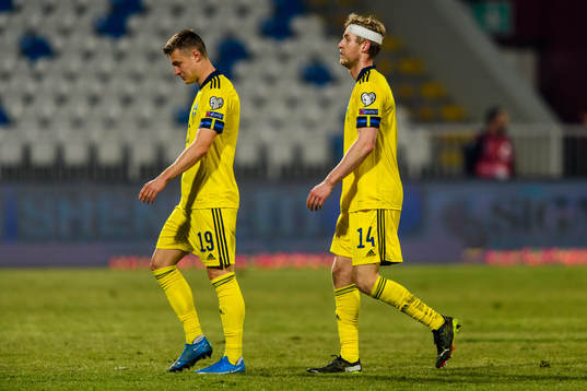 Mattias Svanberg and Filip Helander of Sweden