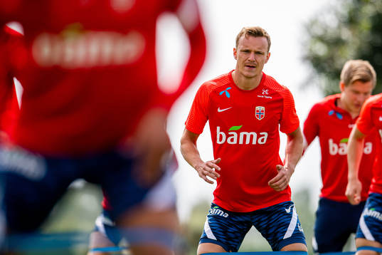 Marius Lode of the Norwegian national football team