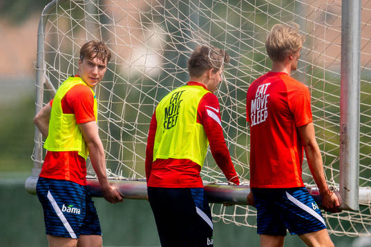 Kristian Thorstvedt, Jens Petter Hauge and Morten Thorsby