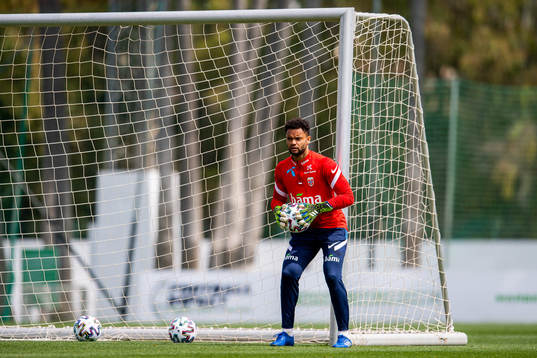 Goalkeeper Sten Grytebust of the Norwegian national