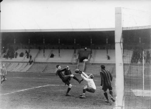 Fotboll, Djurgården - Hammarby. 28 mars 1921