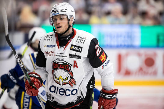 Malmö Redhawks Christoffer Forsberg deppar